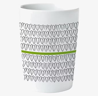 Termomugg Green Heart 2-pack 30cl från Mette Ditmer