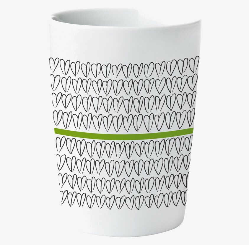 Termomugg Green Heart 2-pack 30cl från Mette Ditmer
