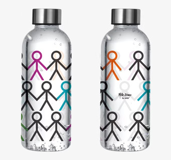 Vattenflaska Multi från Mette Ditmer med färgglada figurer