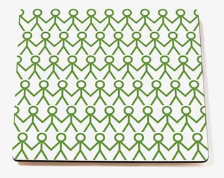 Bordstablett Green från Mette Ditmer med grönt mönster