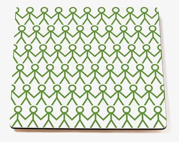 Bordstablett Green från Mette Ditmer med grönt mönster