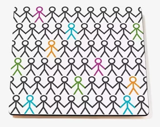 Bordstablett Multi från Mette Ditmer med färgglatt mönster