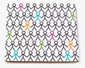 Bordstablett Multi från Mette Ditmer med färgglatt mönster