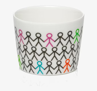 Miniskål Multi från Mette Ditmer med färgstarkt mönster