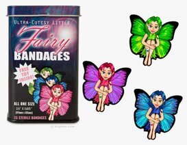 Älva plåster från Accoutrements i färgglad metallbox