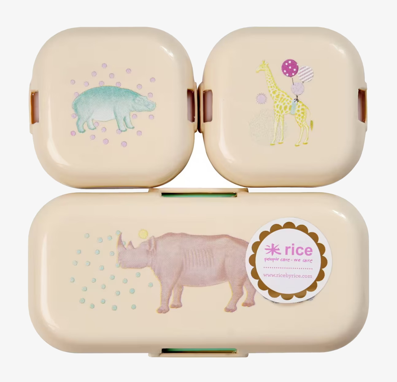 Lunchboxar Mini Animal Print från Rice med djurmotiv