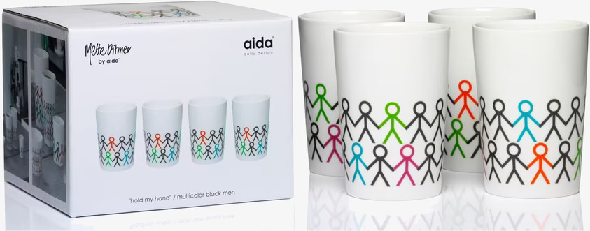 Termomugg Multi 4-pack 30cl från Mette Ditmer med piktogram