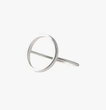 Savvy Ring Silver från Bud to Rose på vit bakgrund