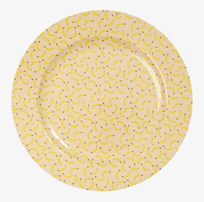 Serveringsbricka Banana Print från Rice med färgglada bananer