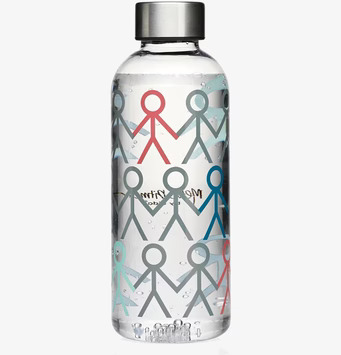 Vattenflaska Multi Grey från Mette Ditmer med färgglatt tryck