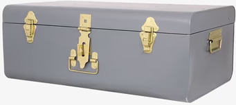 Koffert 3-Pack från Strömshaga i slitstark grå metall