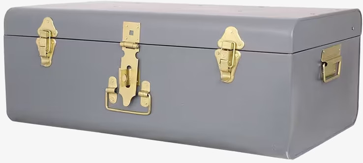 Koffert 3-Pack från Strömshaga i slitstark grå metall