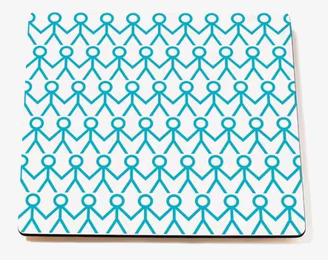 Bordstablett Turquoise från Mette Ditmer på träbord