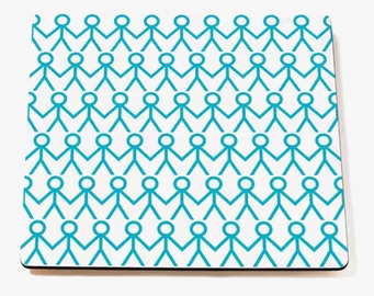 Bordstablett Turquoise från Mette Ditmer på träbord