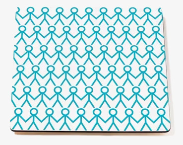 Bordstablett Turquoise från Mette Ditmer på träbord