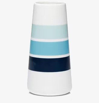 Vas Small Scala Blue från Mette Ditmer med blå ränder