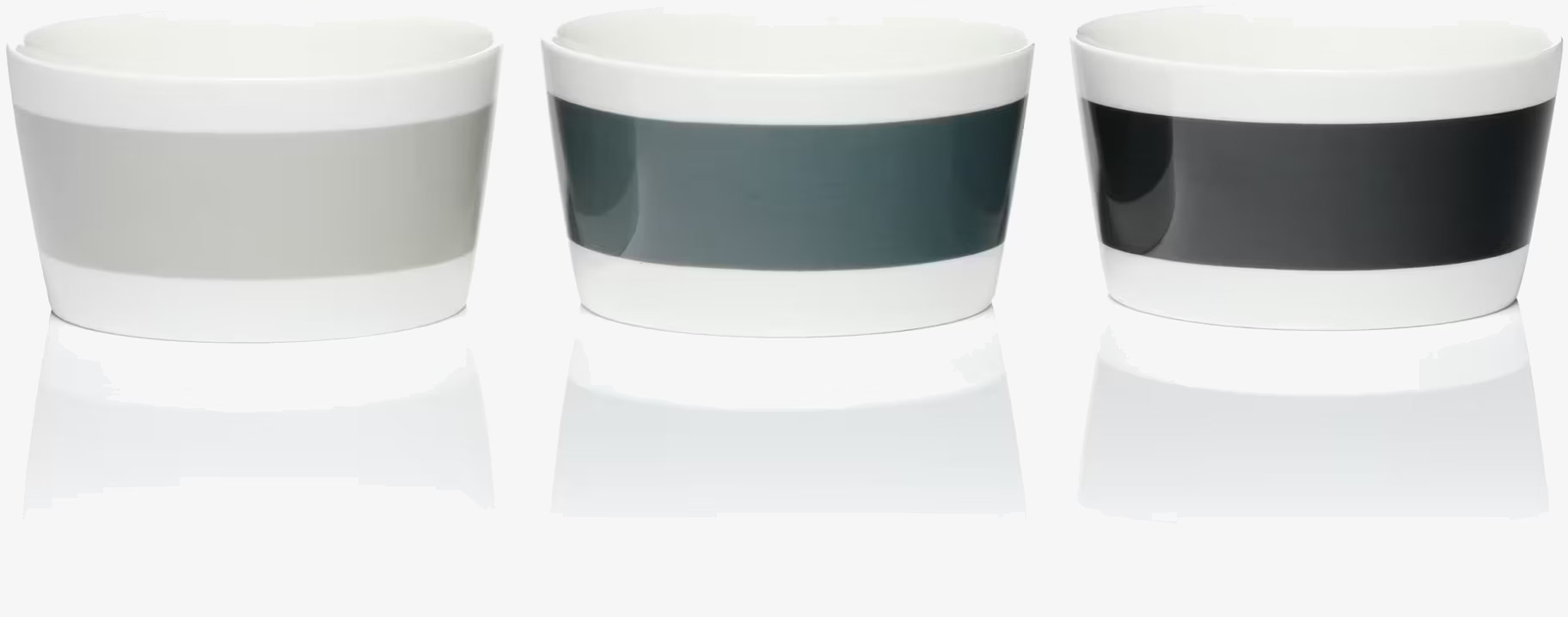 Skålar Scala Grey 3-Pack från Mette Ditmer på blank yta