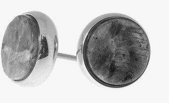 Örhängen Rock Steel/Black från Bud to Rose, modern design