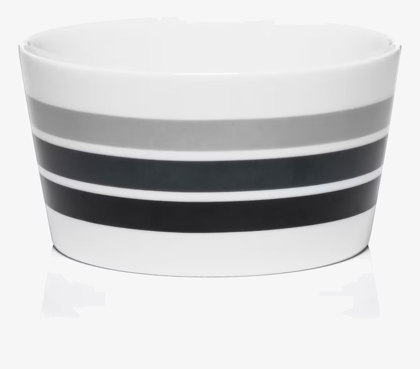 Liten Skål Scala Grey från Mette Ditmer med grå ränder