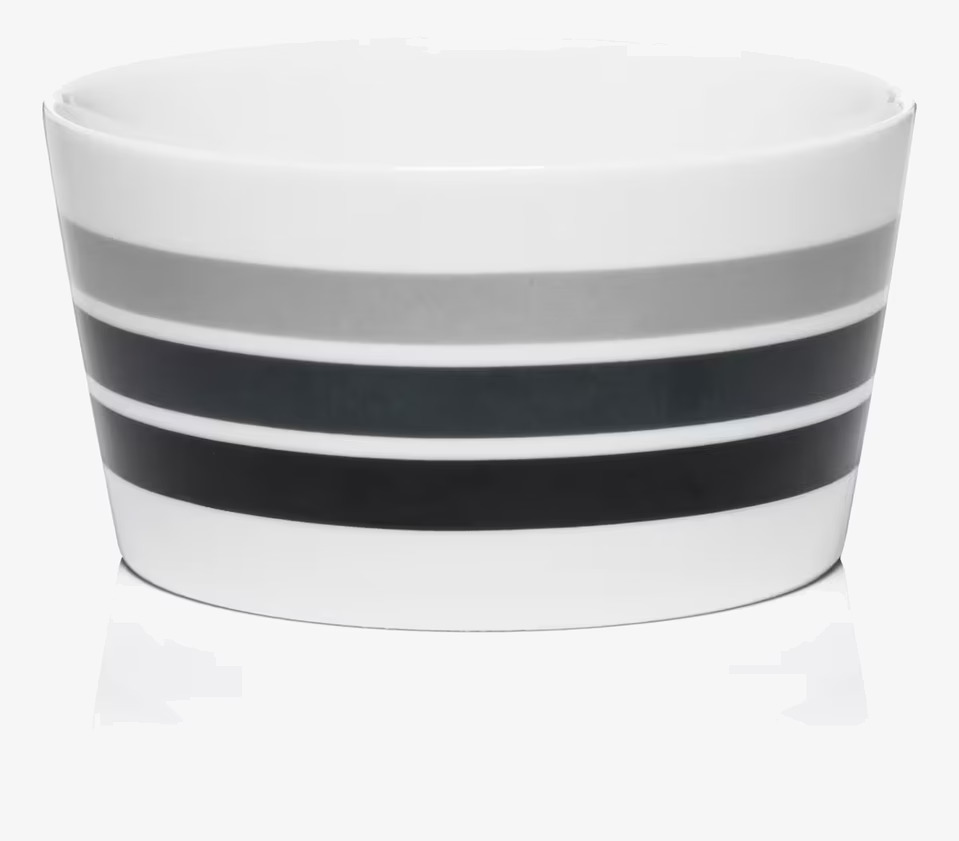 Liten Skål Scala Grey från Mette Ditmer med grå ränder