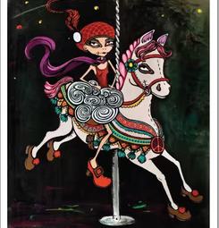 Karusellhästquinnan - Limited Edition från Lottisson Design