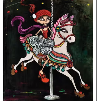 Karusellhästquinnan - Limited Edition från Lottisson Design