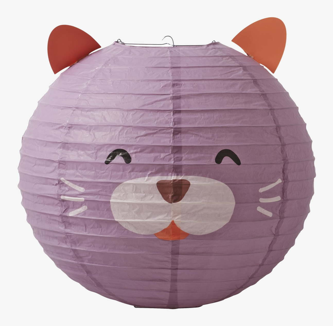 Rislampa Katt Medium från Rice med lekfullt kattansikte