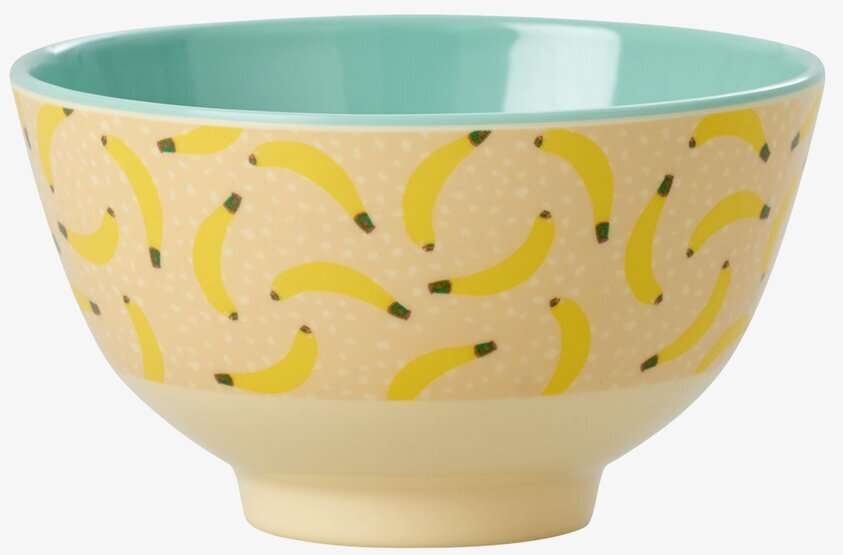 Liten Skål Banana Print från Rice med färgglatt bananmönster
