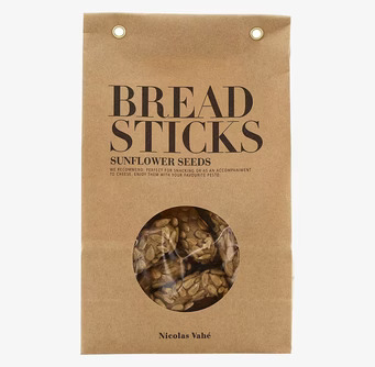 Breadsticks Sunflower från Nicolas Vahé i kraftpapperspåse