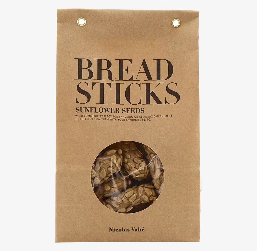 Breadsticks Sunflower från Nicolas Vahé i kraftpapperspåse