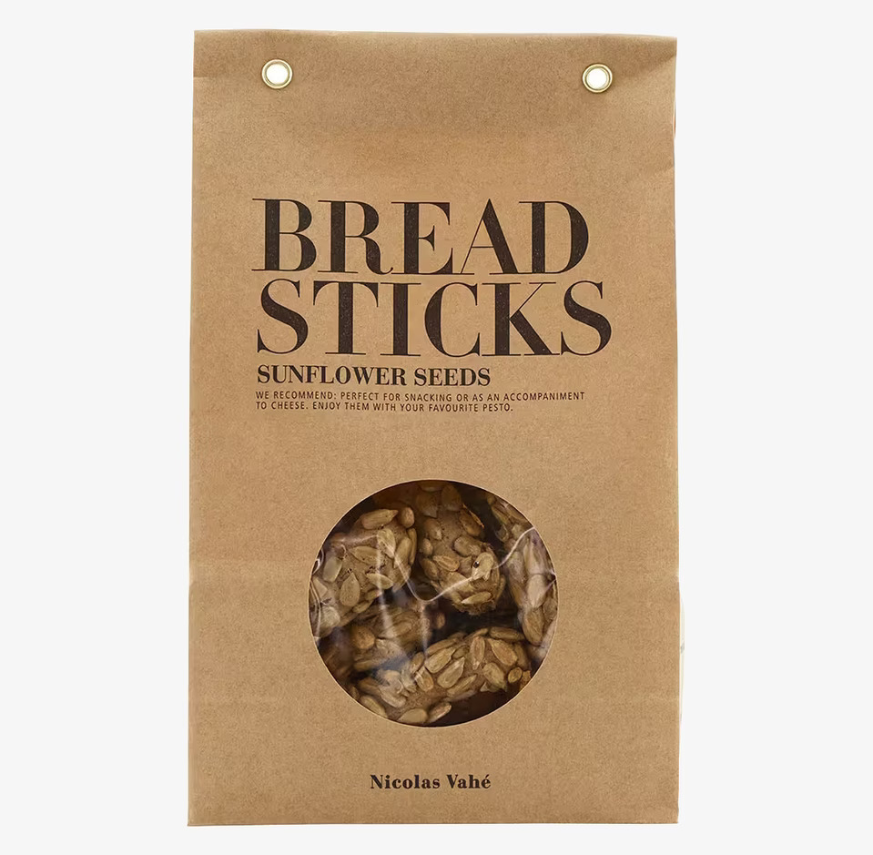 Breadsticks Sunflower från Nicolas Vahé i kraftpapperspåse
