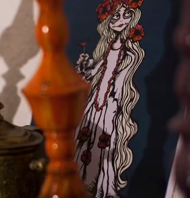 Hippien - Art Print från Lottisson Design med blommor