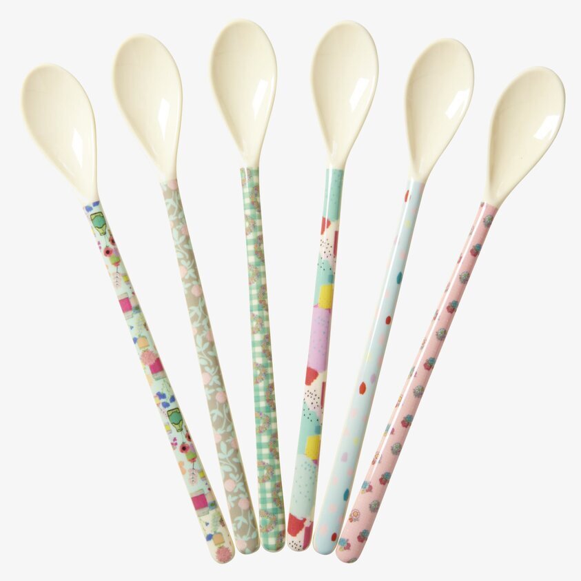 Långa Skedar - Extraordinary Prints från Rice, färgglada skedar