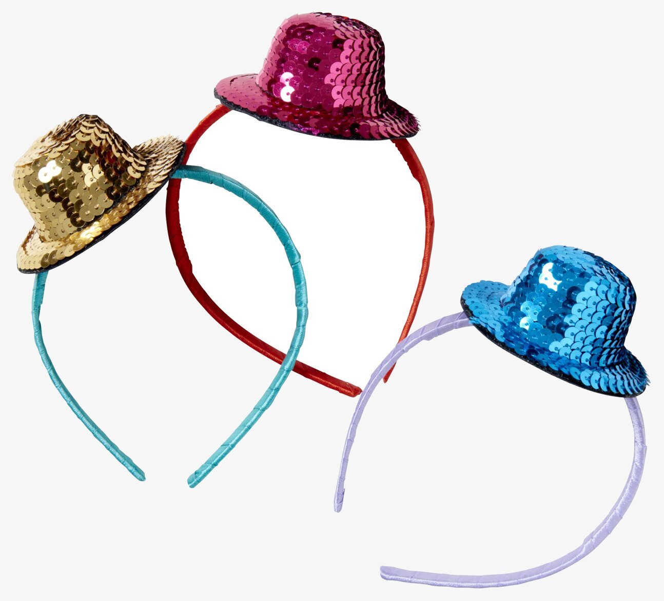 Diadem Med Paljetter från Rice i tre färgglada varianter