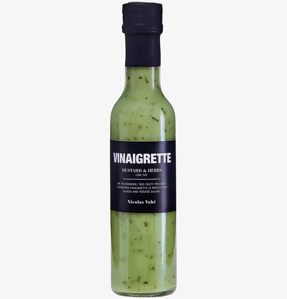 Vinägrett - Senap & Örter från Nicolas Vahé i glasflaska