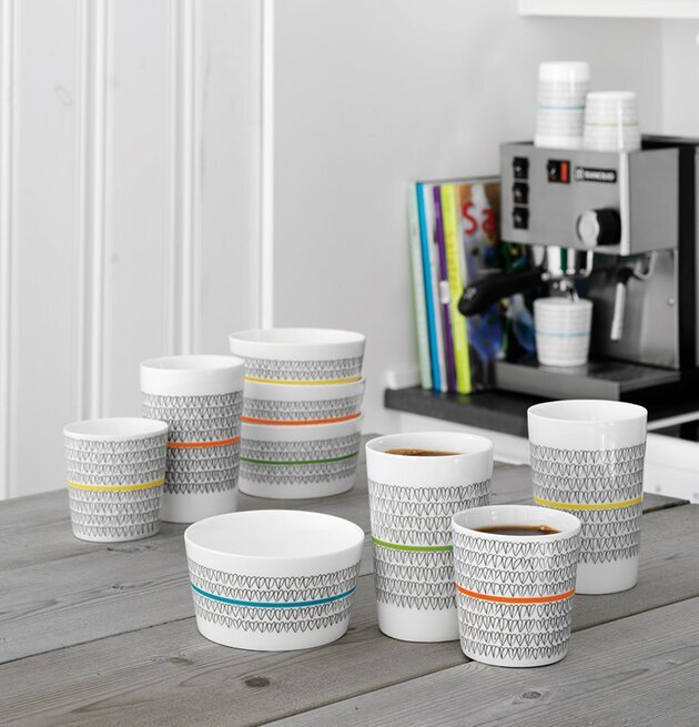 Liten Skål Orange Heart 2-Pack från Mette Ditmer i köksmiljö