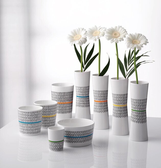 Äggkopp 2-Pack Blue Heart från Mette Ditmer på vit yta