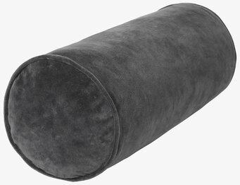 Bolsterkudde Sammet Cole från Cozy Living i mörkgrå sammet