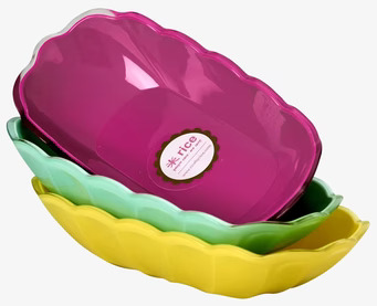 Banana Split Skål Gul från Rice i färgglada nyanser