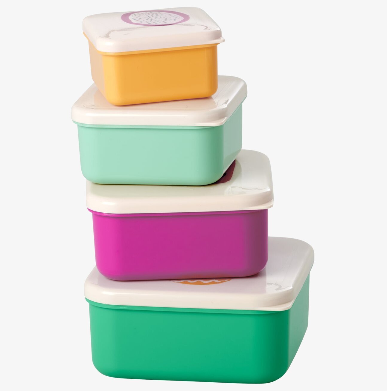 Matlådor 4-Pack Tutti Frutti från Rice i livliga färger