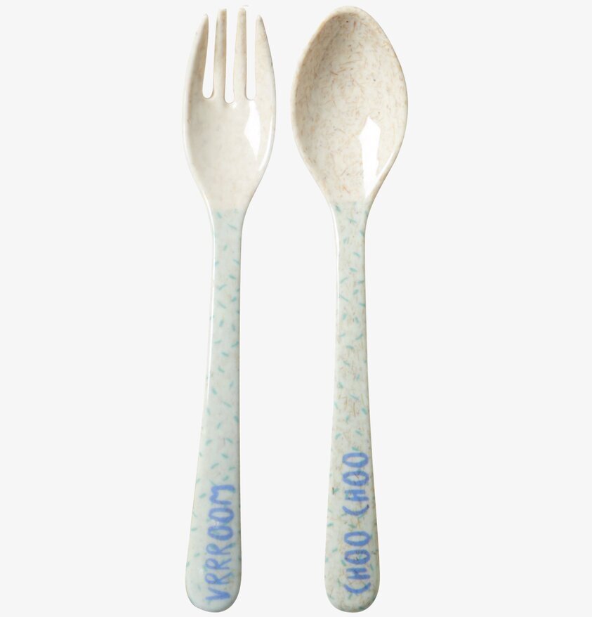 Bestickset Race Print från Rice med ergonomisk design