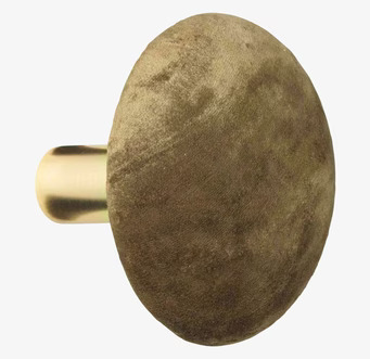 Knopp Sammet Mustard L från Cozy Living i sammet och metall