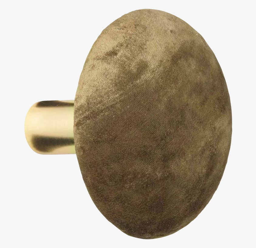 Knopp Sammet Mustard L från Cozy Living i sammet och metall