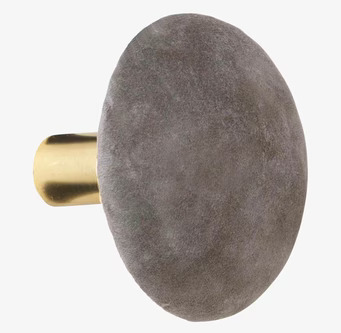 Knopp Sammet Mud L från Cozy Living i sammet och mässing