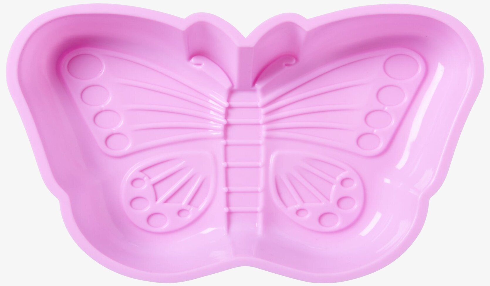 Silikonform Butterfly Rosa från Rice på vit bakgrund