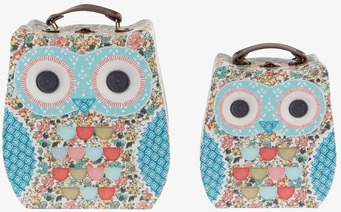 Resväska 2-Pack Clara från Sass & Belle med uggledesign