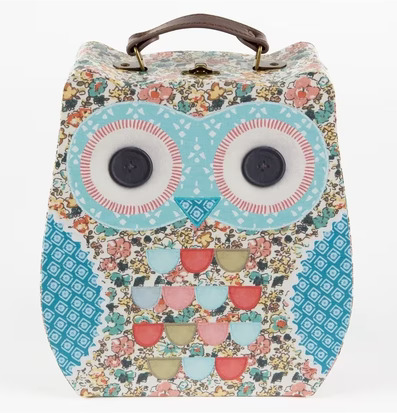 Resväska 2-Pack Clara från Sass & Belle med ugglemotiv