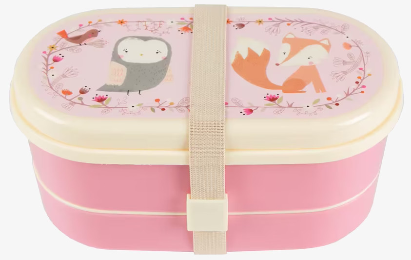 Lunchbox Woodland från Sass & Belle med uggla och rävmotiv