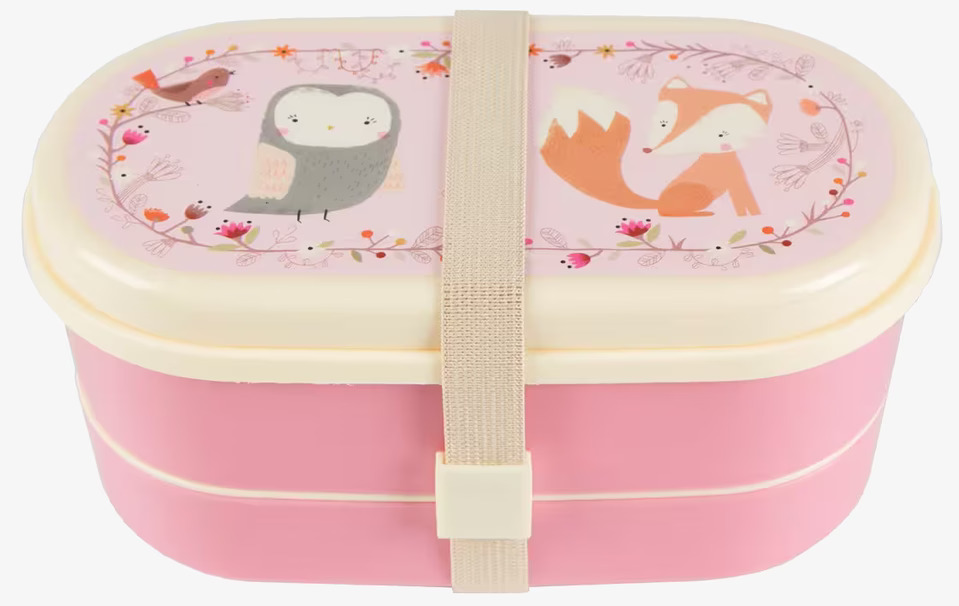 Lunchbox Woodland från Sass & Belle med uggla och rävmotiv