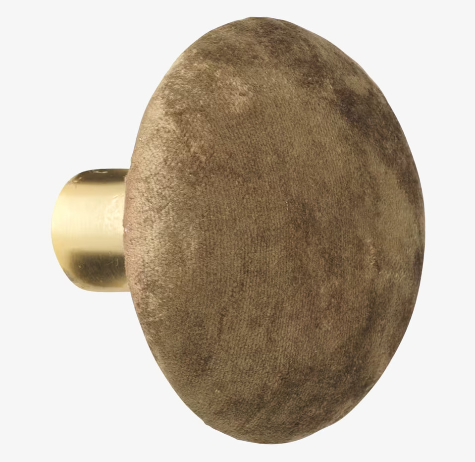 Knopp Sammet Mustard M från Cozy Living i senapsgul sammet